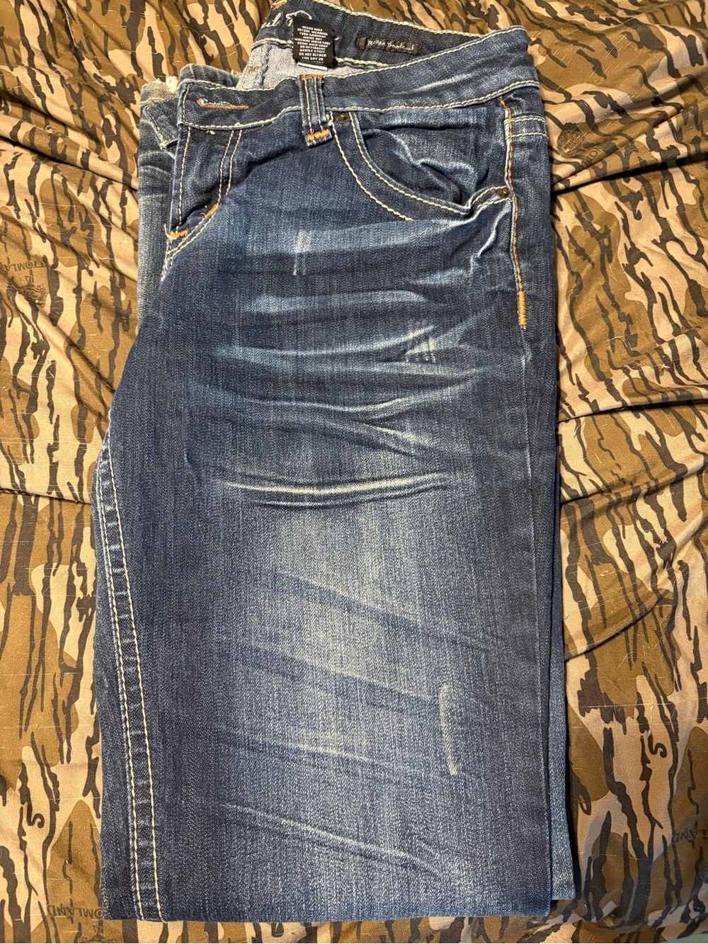 Wishful Park Boot Cut Faded Blue Jeans